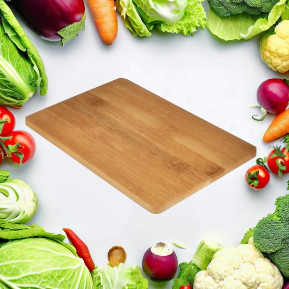 Bamboo Cutting Board Kitchen Chopping Perfect Cheese & Meat Serving Tray 8.75x6 - Picture 5 of 6